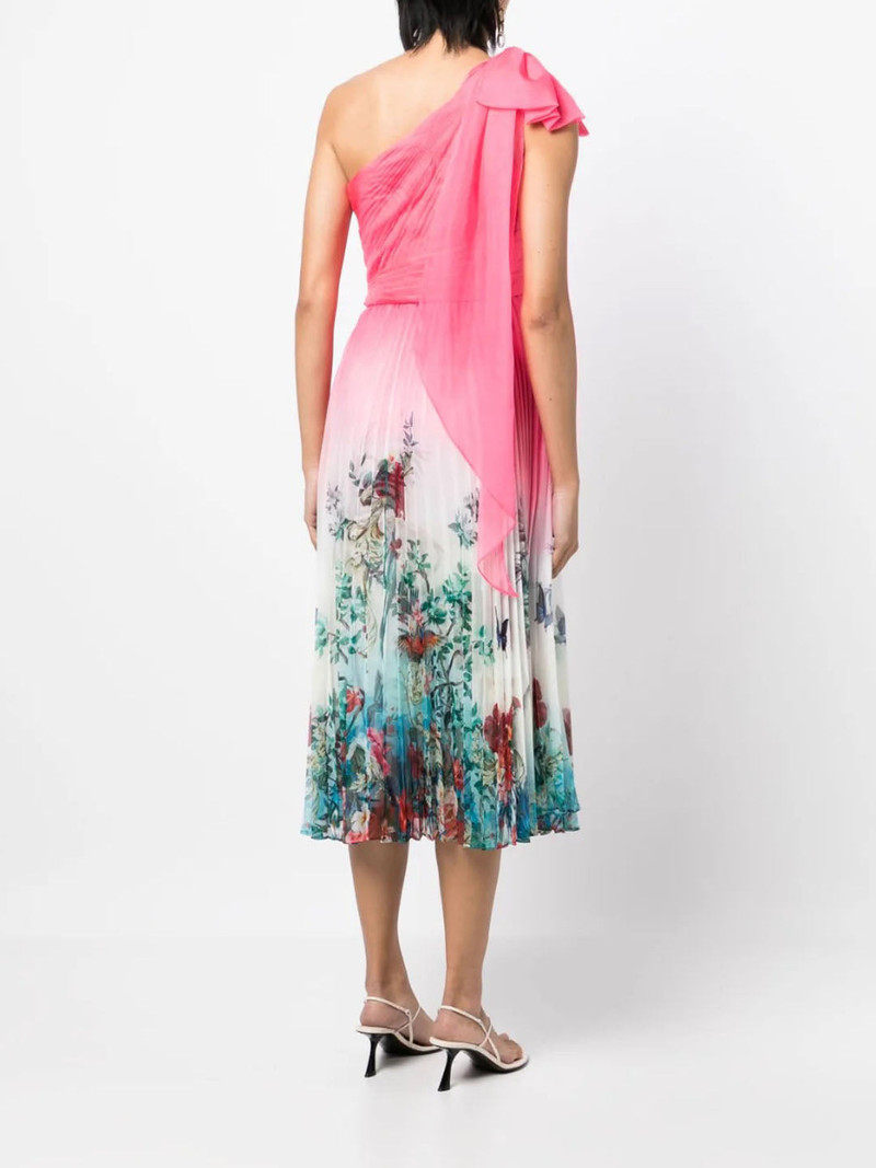 Marchesa ASYMMETRICAL TIERED GOWN outlook