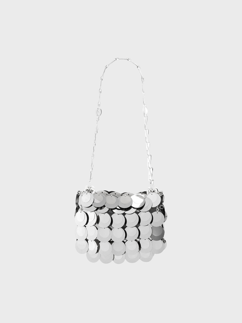 SILVER SPARKLE DISCS NANO BAG 1
