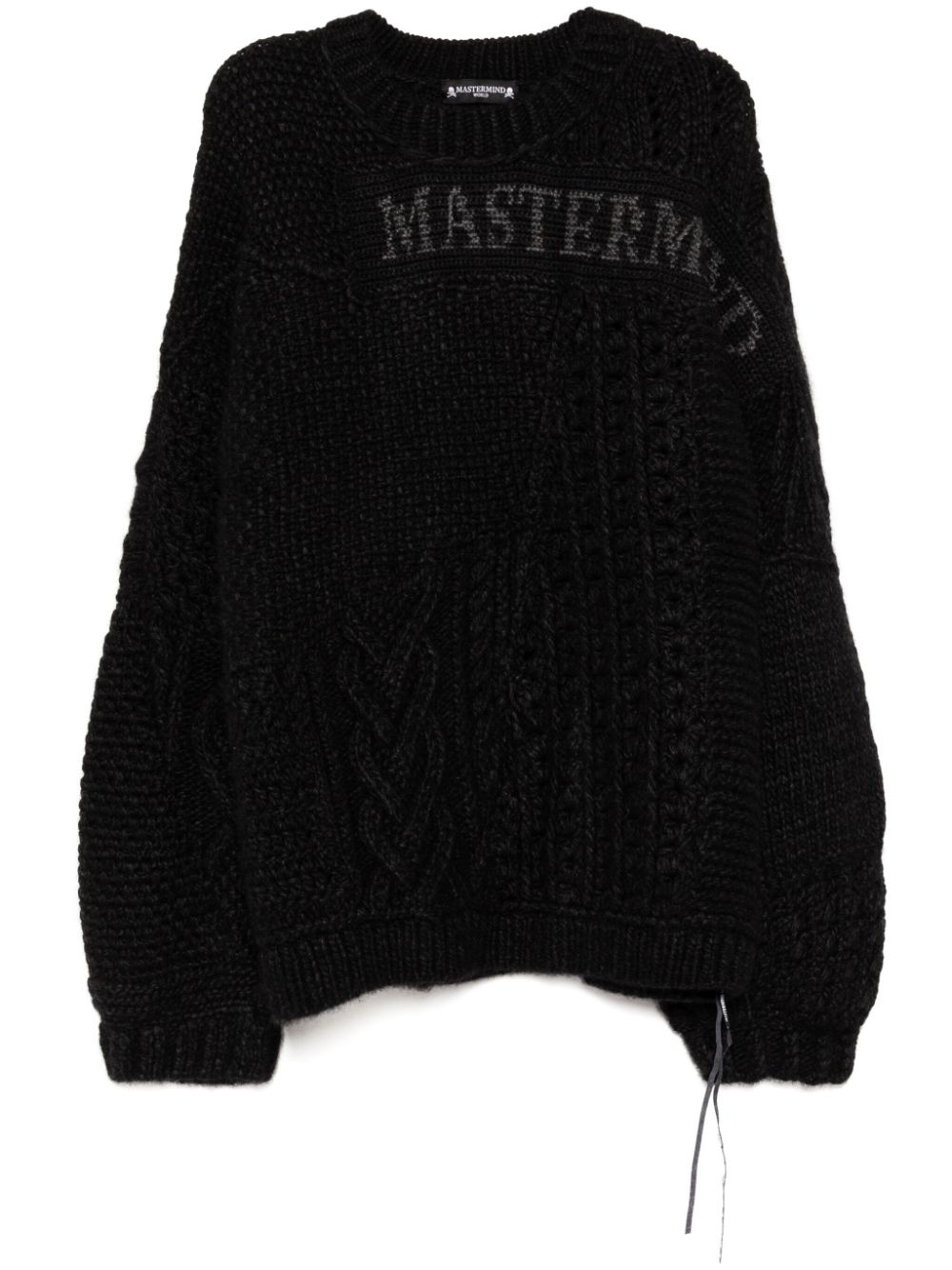 logo-jacquard jumper - 1