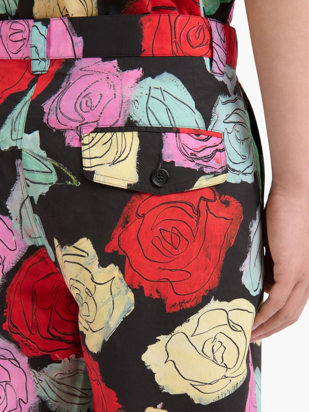 floral-patterned tailored shorts - 5