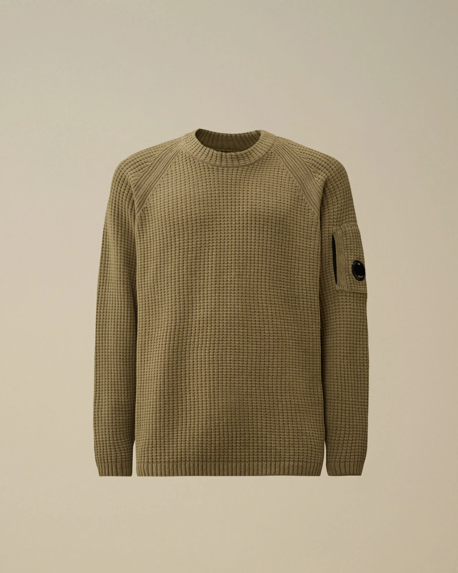 Cotton Chenille Crewneck Lens Sweater - 1