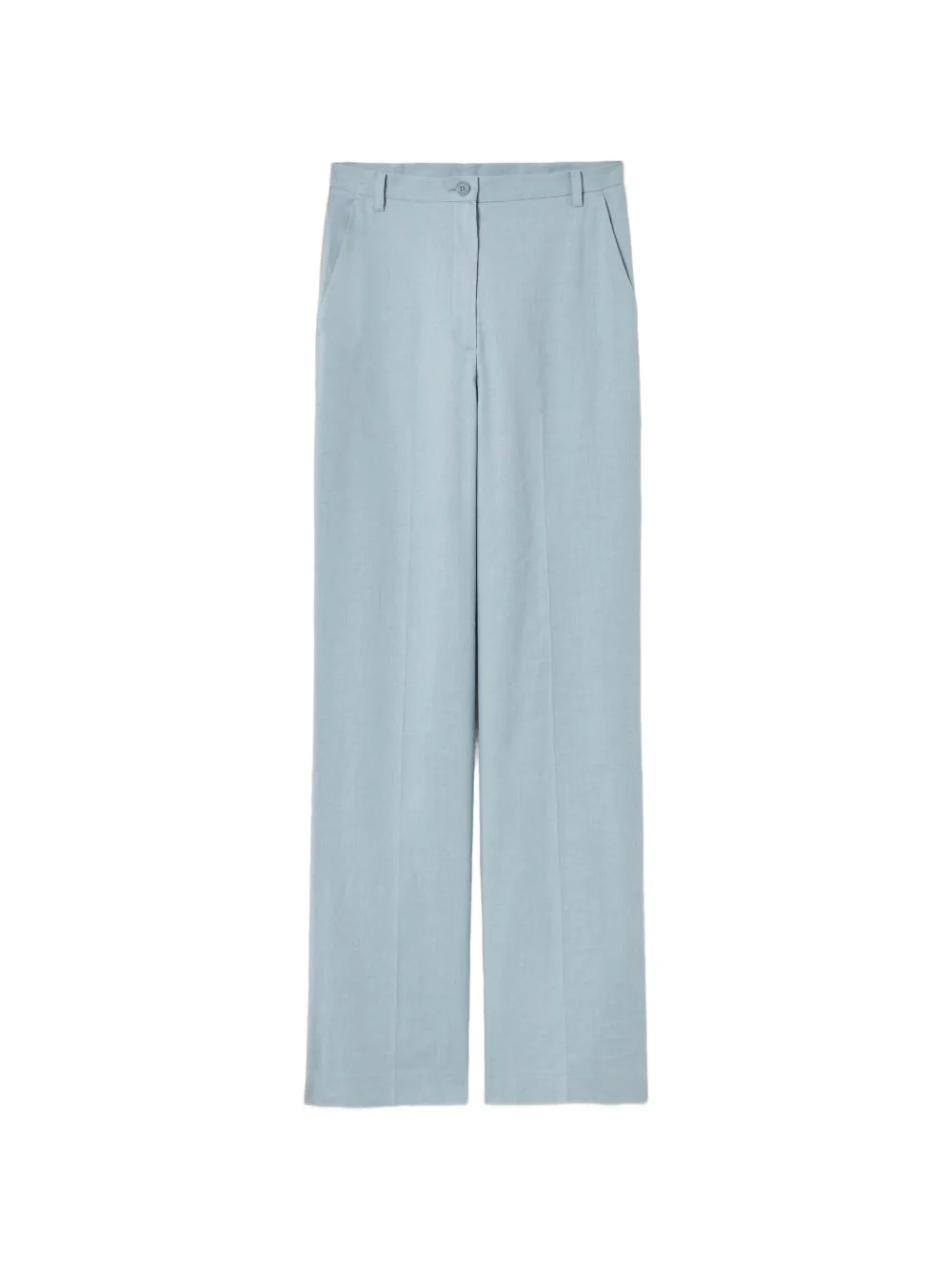 button straight trousers - 1