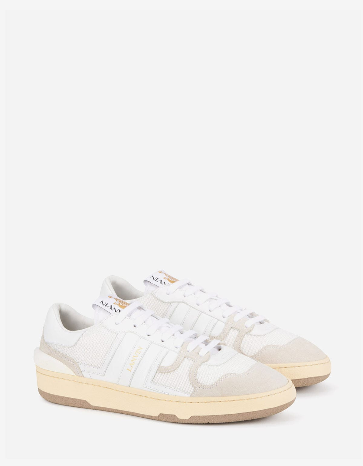 Lanvin White Clay Trainers - 4