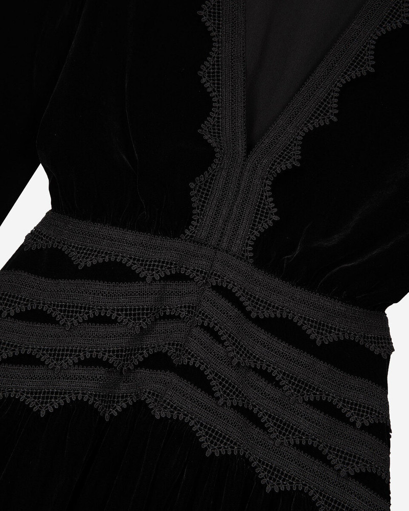 SHORT BLACK VELVET DRESS 6