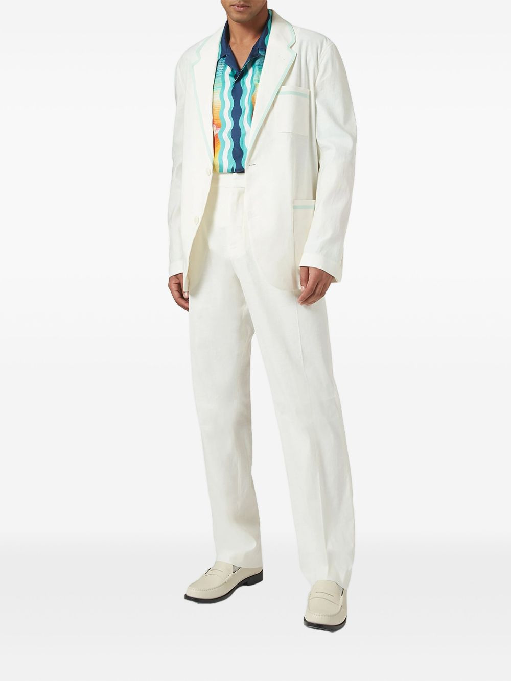 pleated pocketed tailored trousers - 2