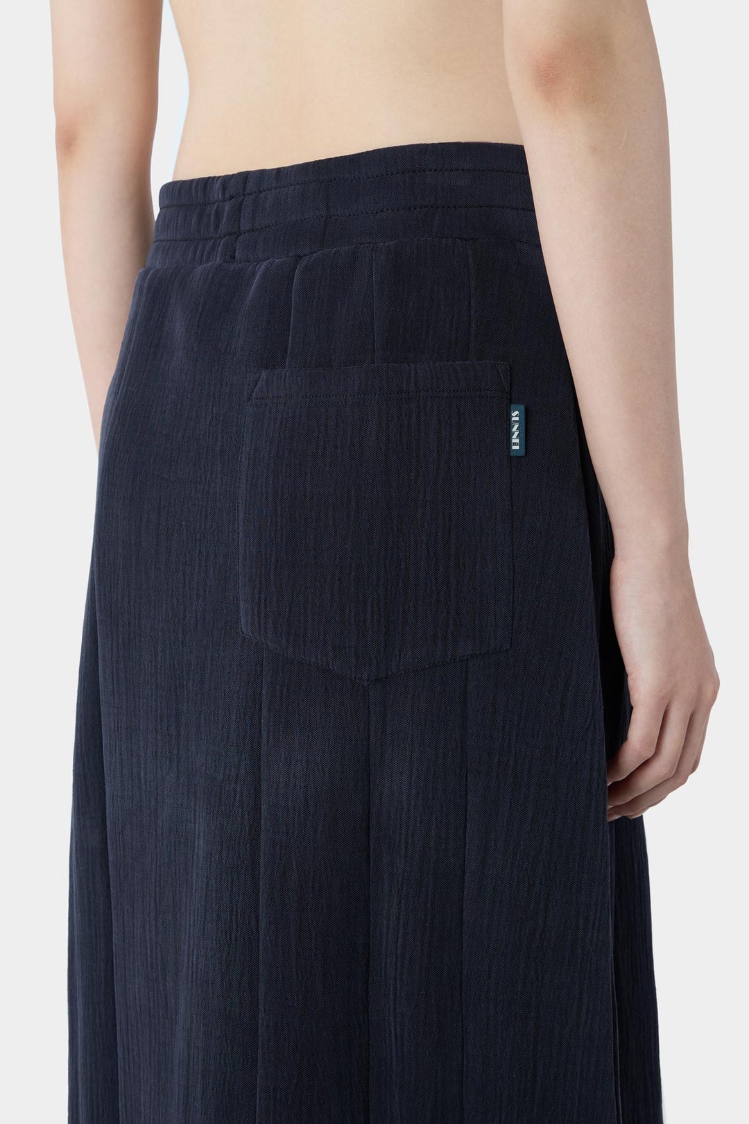 BONDED PANEL SKIRT / dark blue - 4