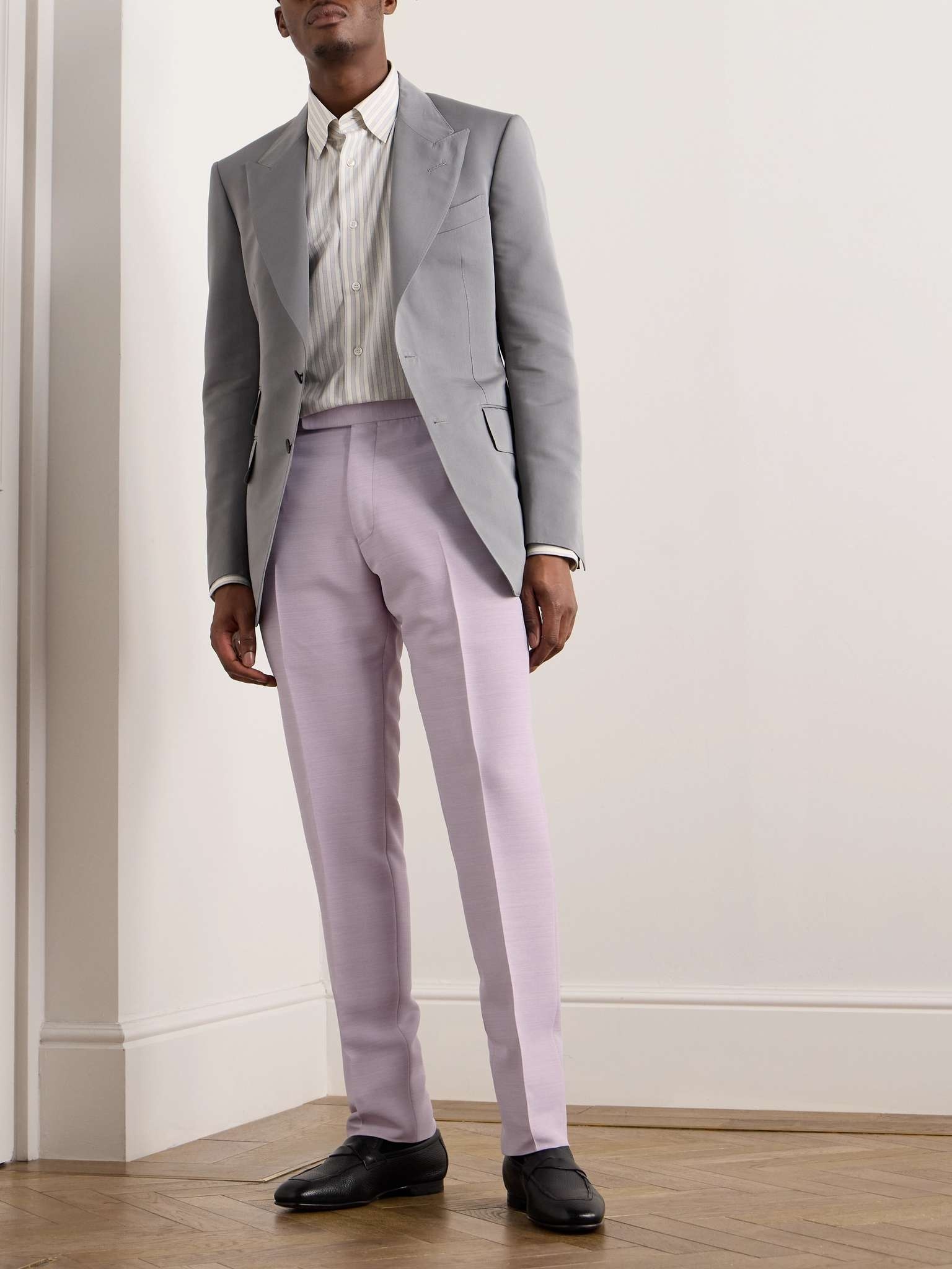 Straight-Leg Woven Suit Trousers - 2