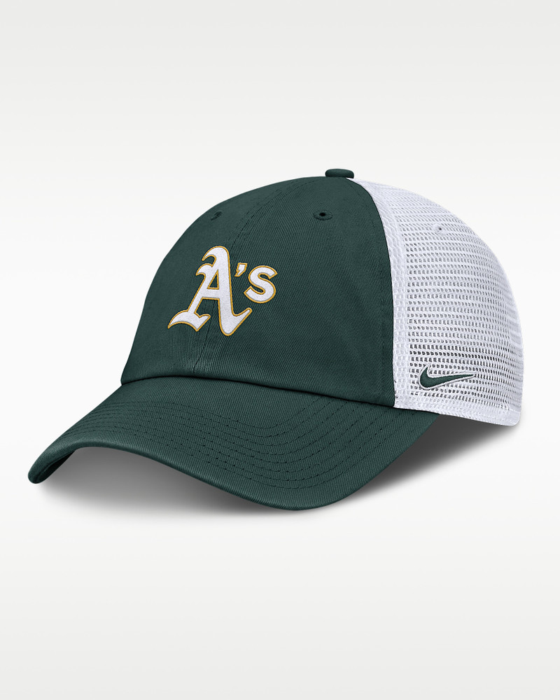 Athletics Club Men's Nike MLB Trucker Adjustable Hat 1