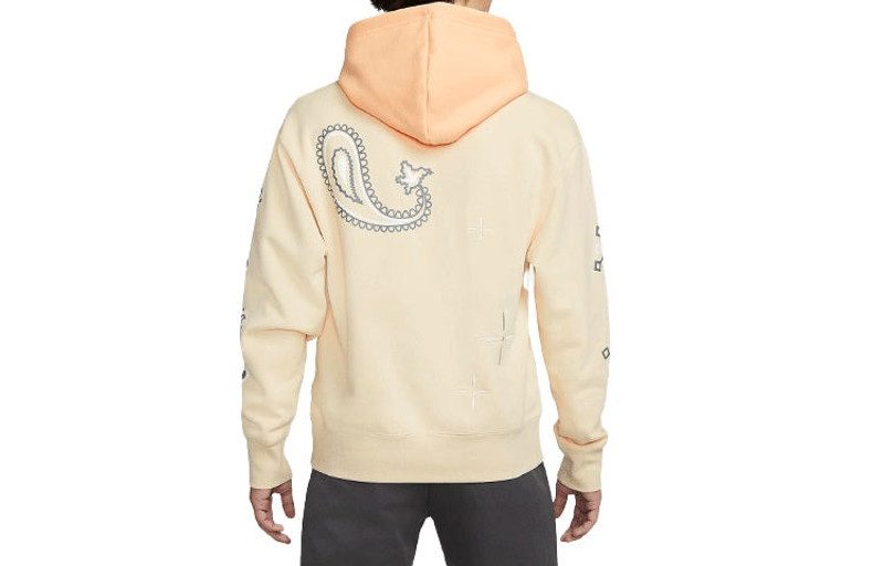 Jordan Men's Air Jordan Casual Sports Printing Logo Light Yellow DO2504-235 outlook