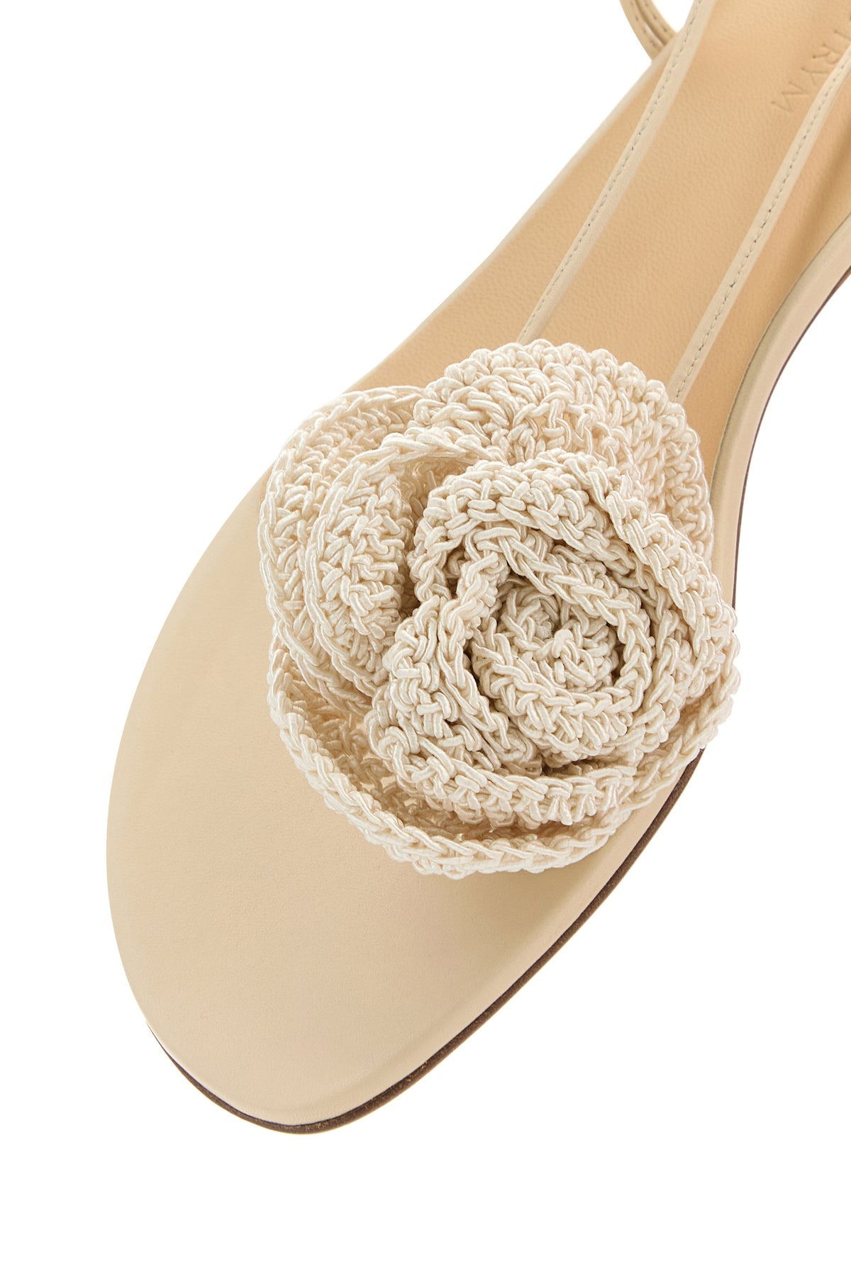 Ivory leather sandals - 4