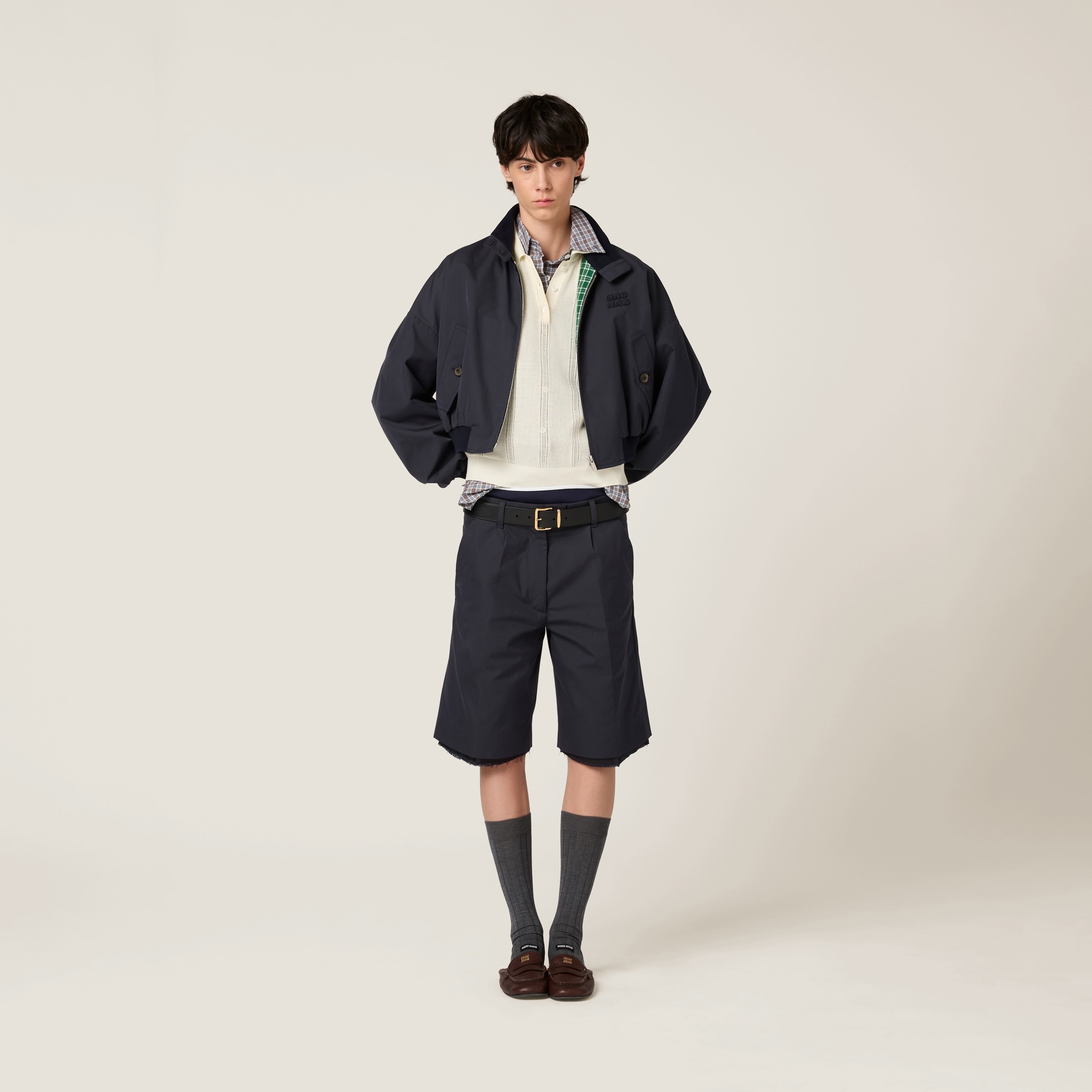 Panama cotton blouson jacket - 2