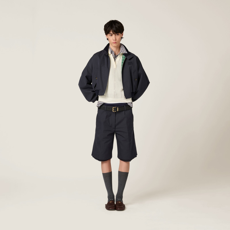 Miu Miu Panama cotton blouson jacket outlook