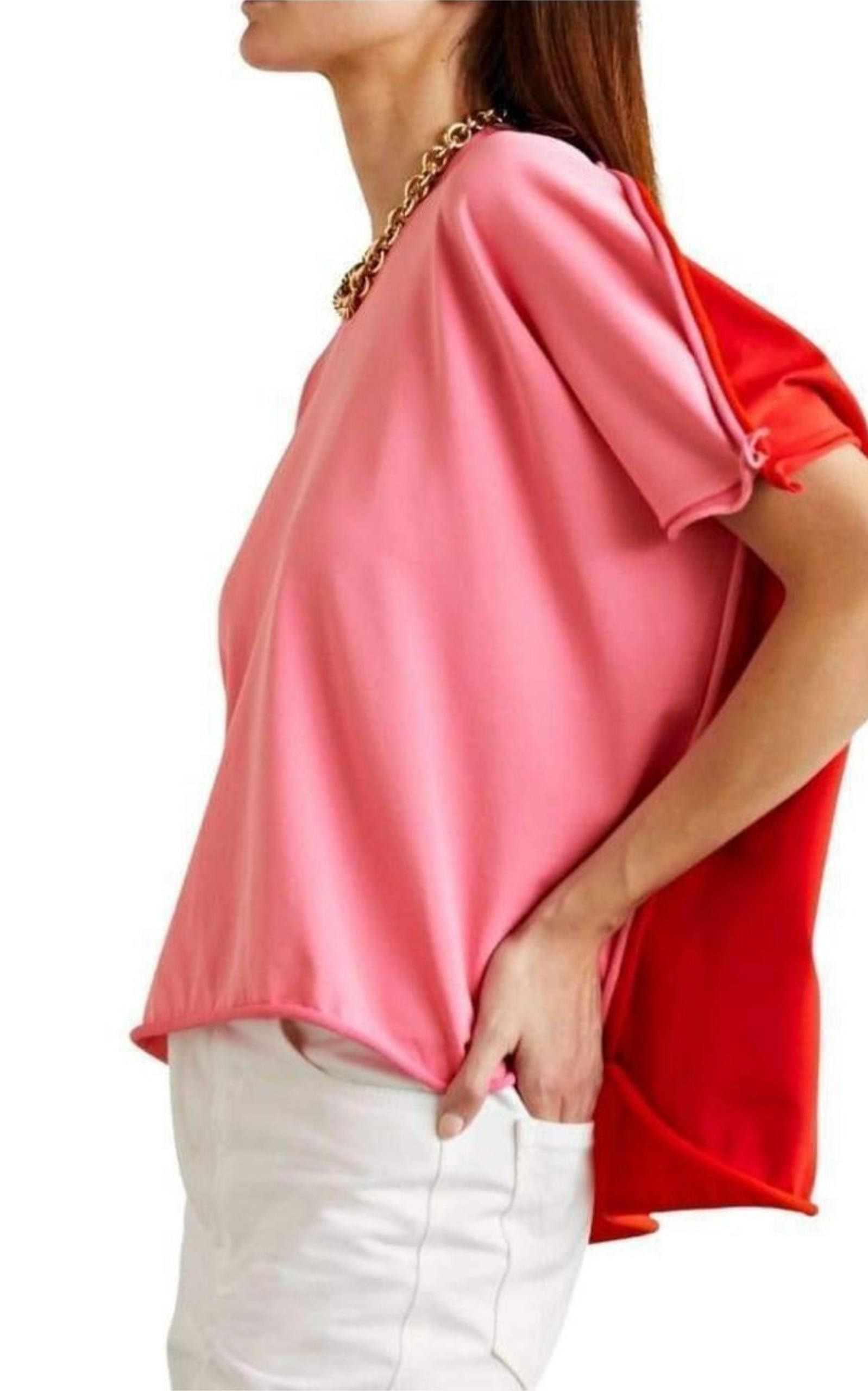 Two-tone Jersey T-shirt - 4