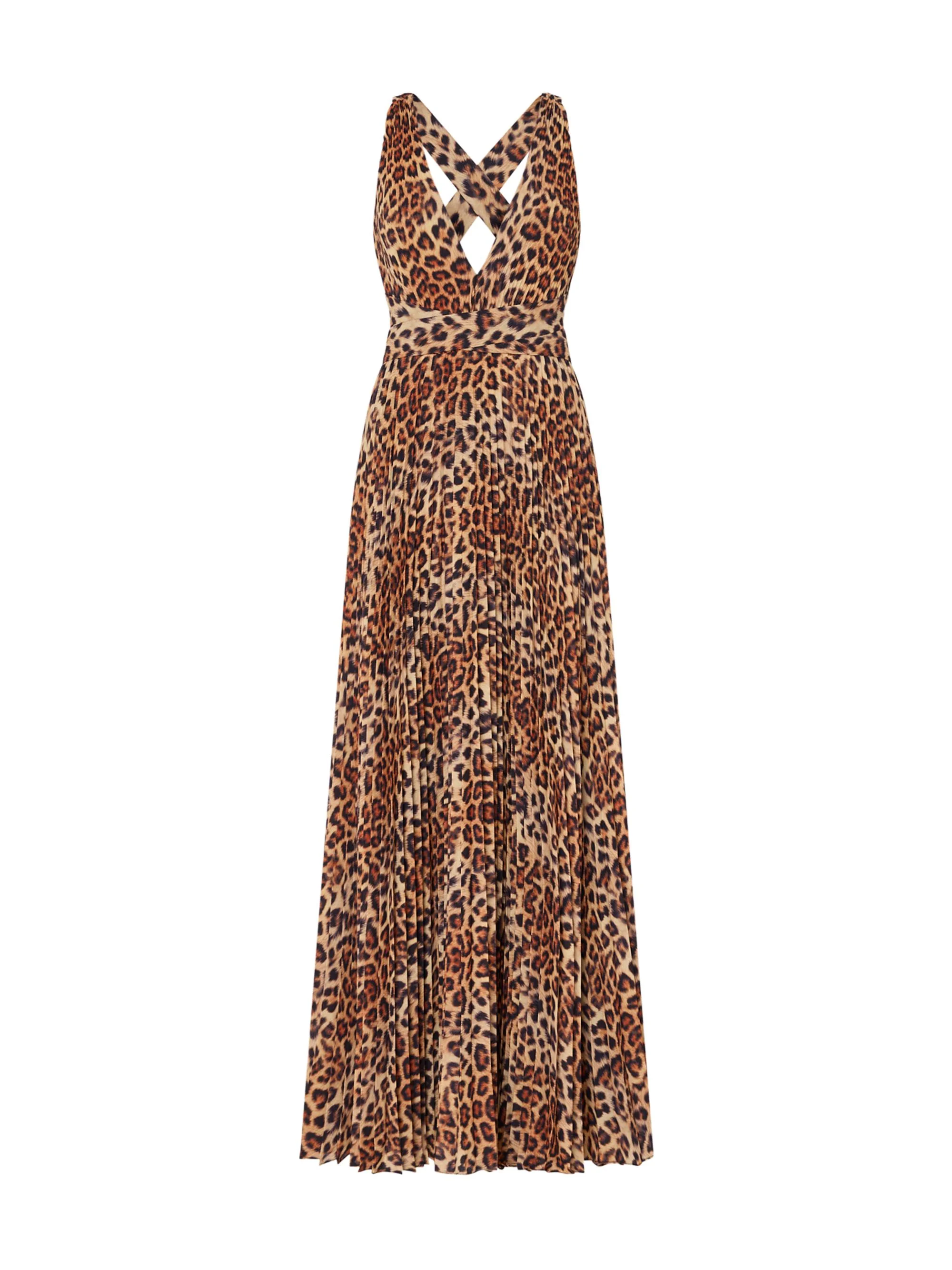 Women's Oria Leopard-Print Pleated Maxi Dress - 1