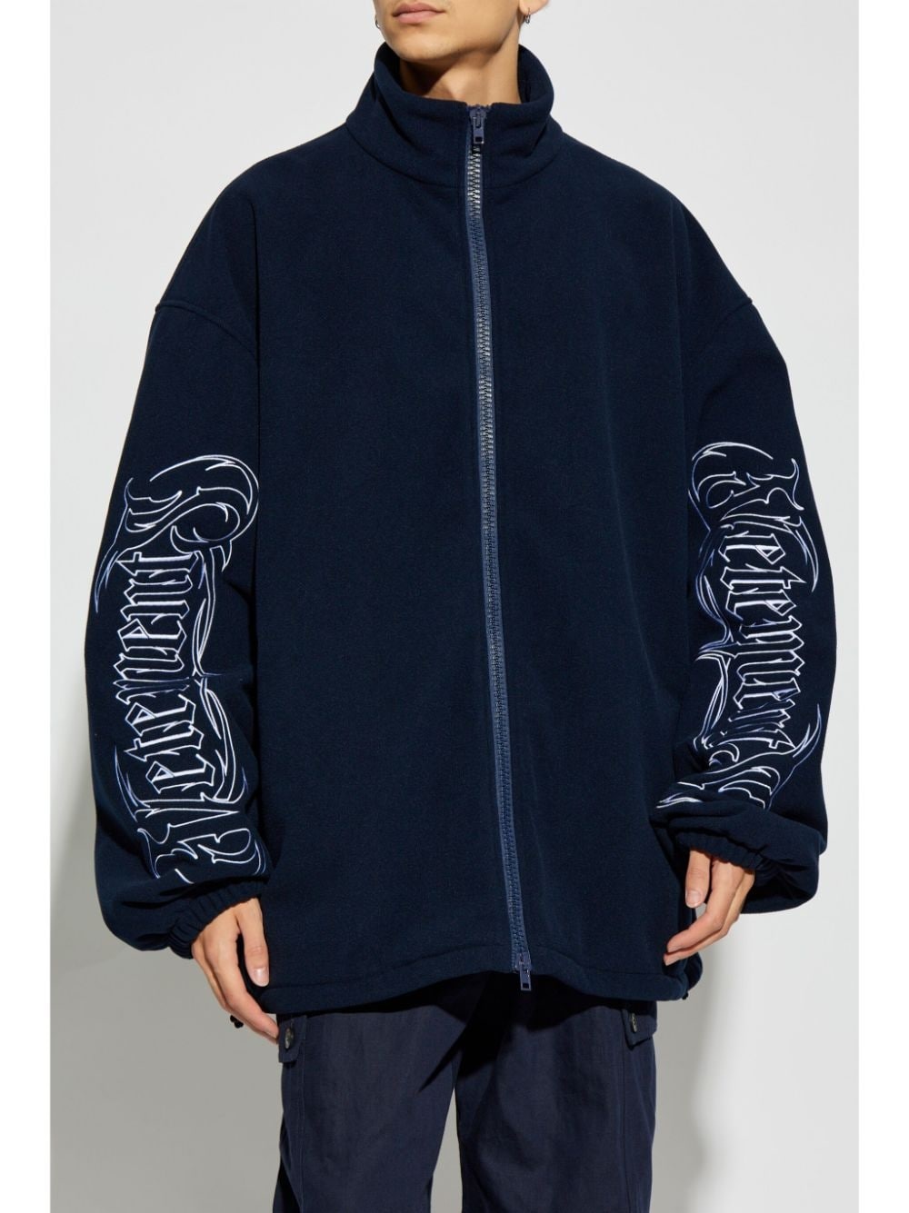 logo-print sport jacket - 3