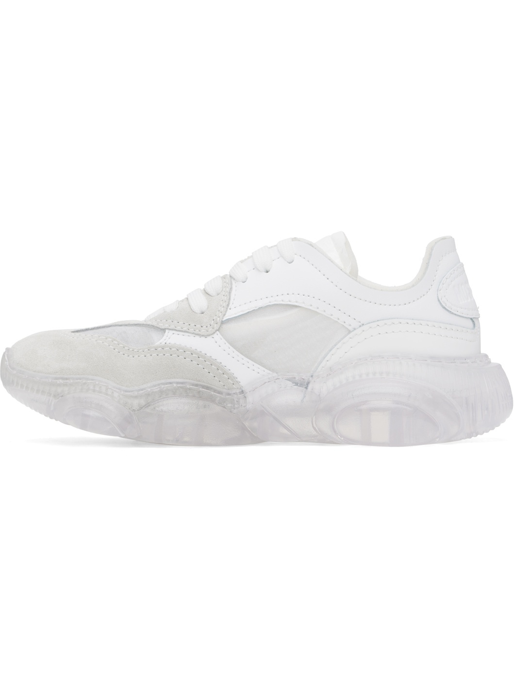 White & Gray Teddy Sneakers - 3
