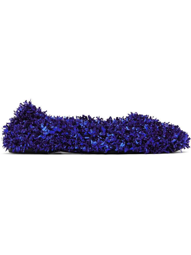 Blue Tinsel Ballerina Flats 1