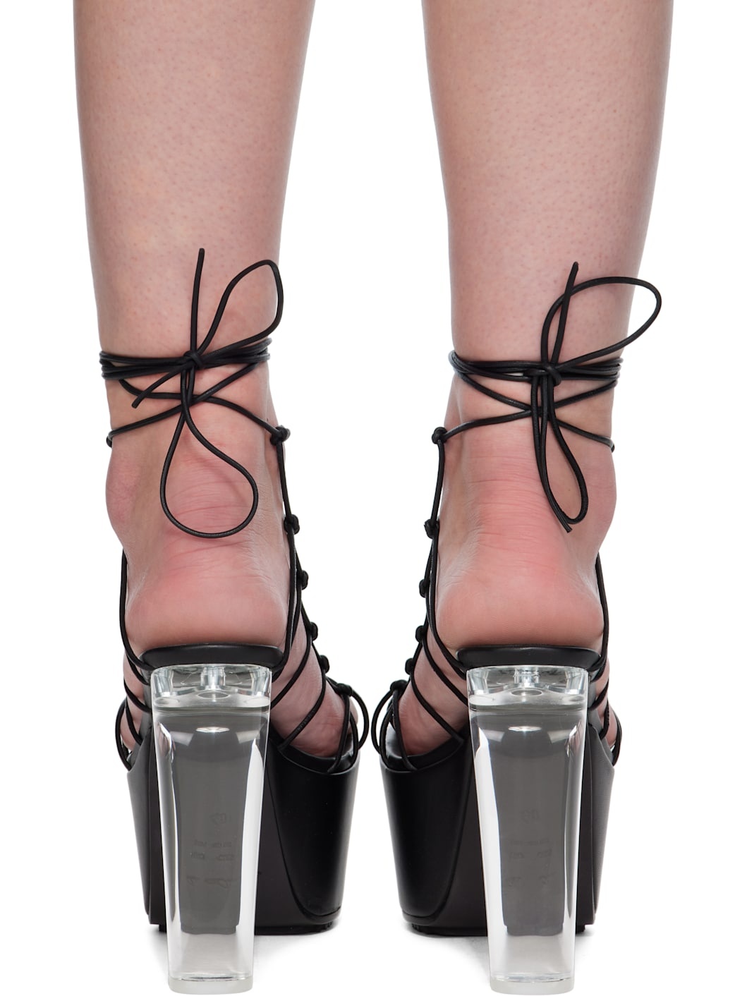 Black Hollywood Web Platform 65 Heeled Sandals - 2
