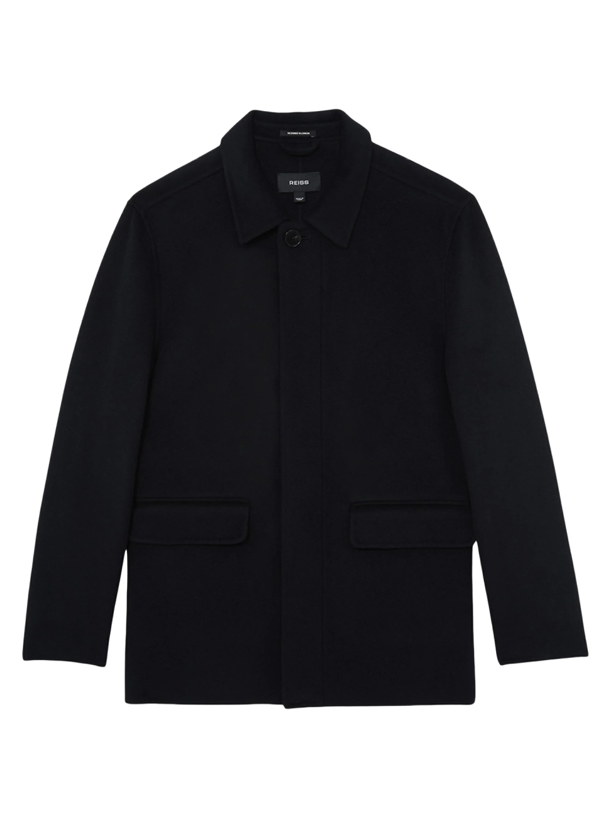 Men's Tamworth Wool-Blend Double-Face Jacket - Navy - 1