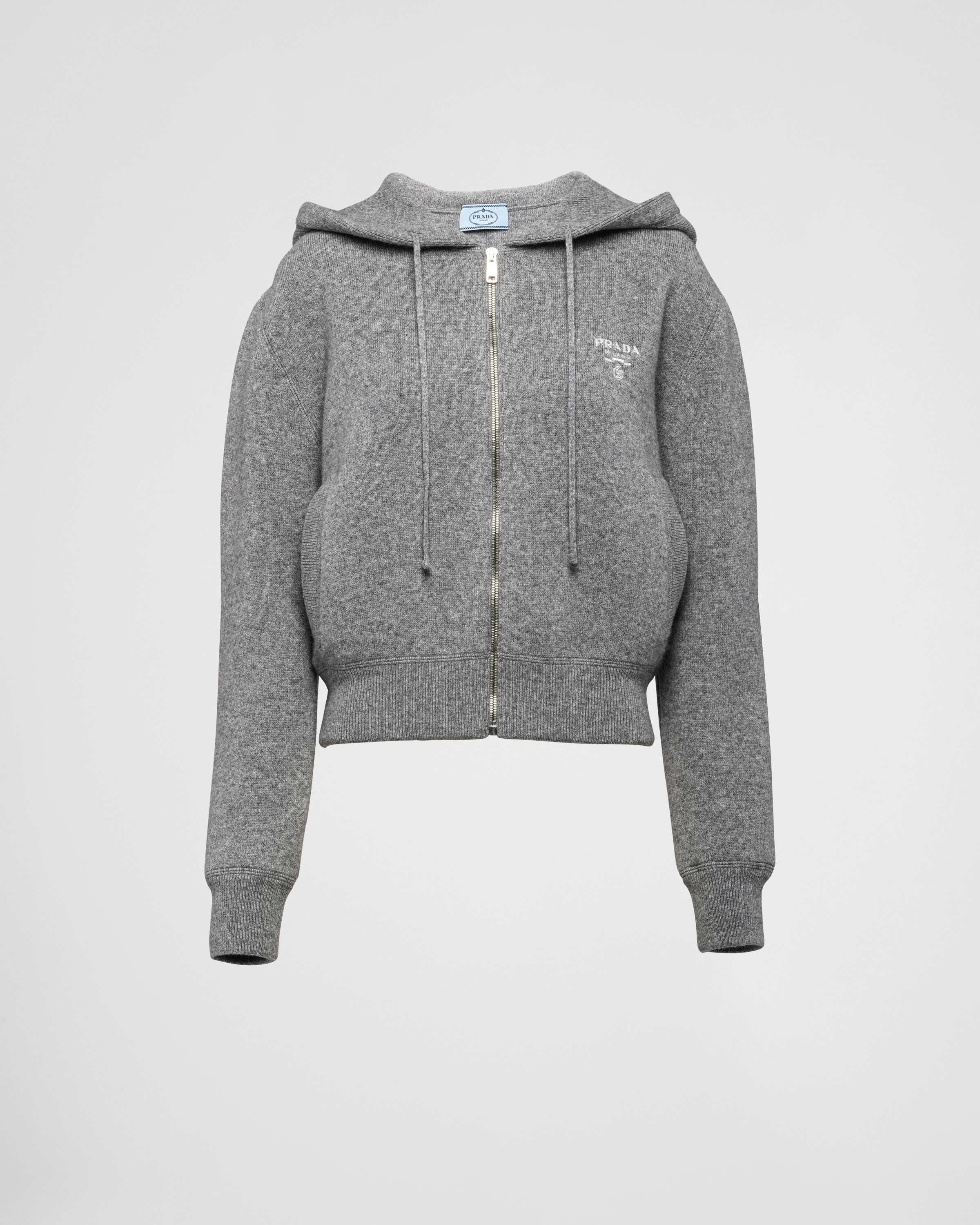 Cashmere hoodie jacket - 1