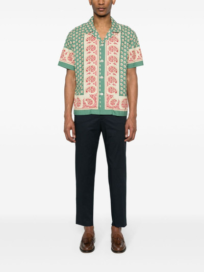 Etro tapered cotton chino trousers outlook