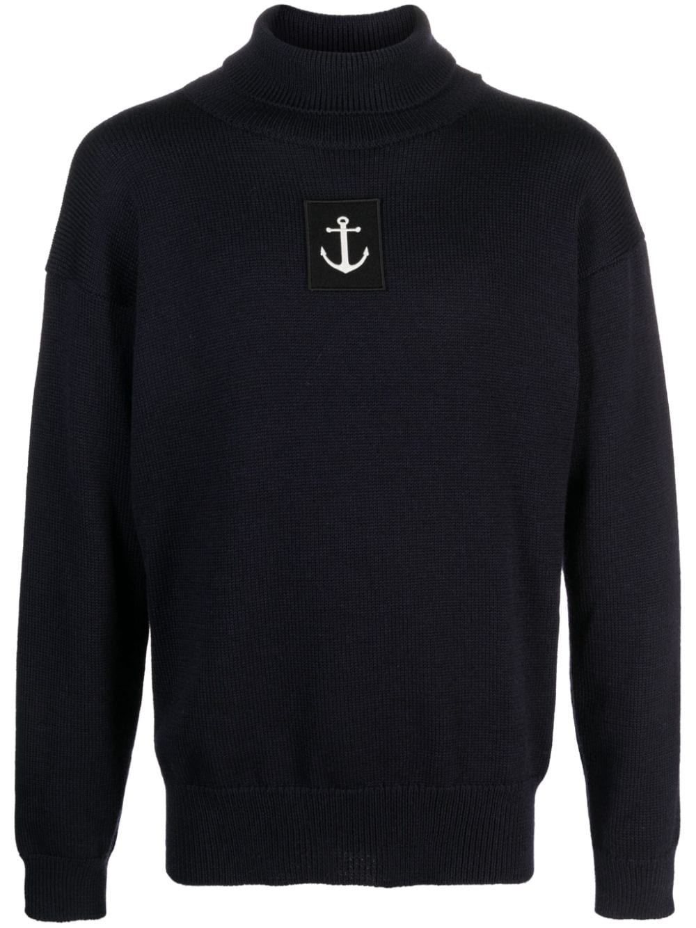 + Anchor-logo patch wool jumper - 1