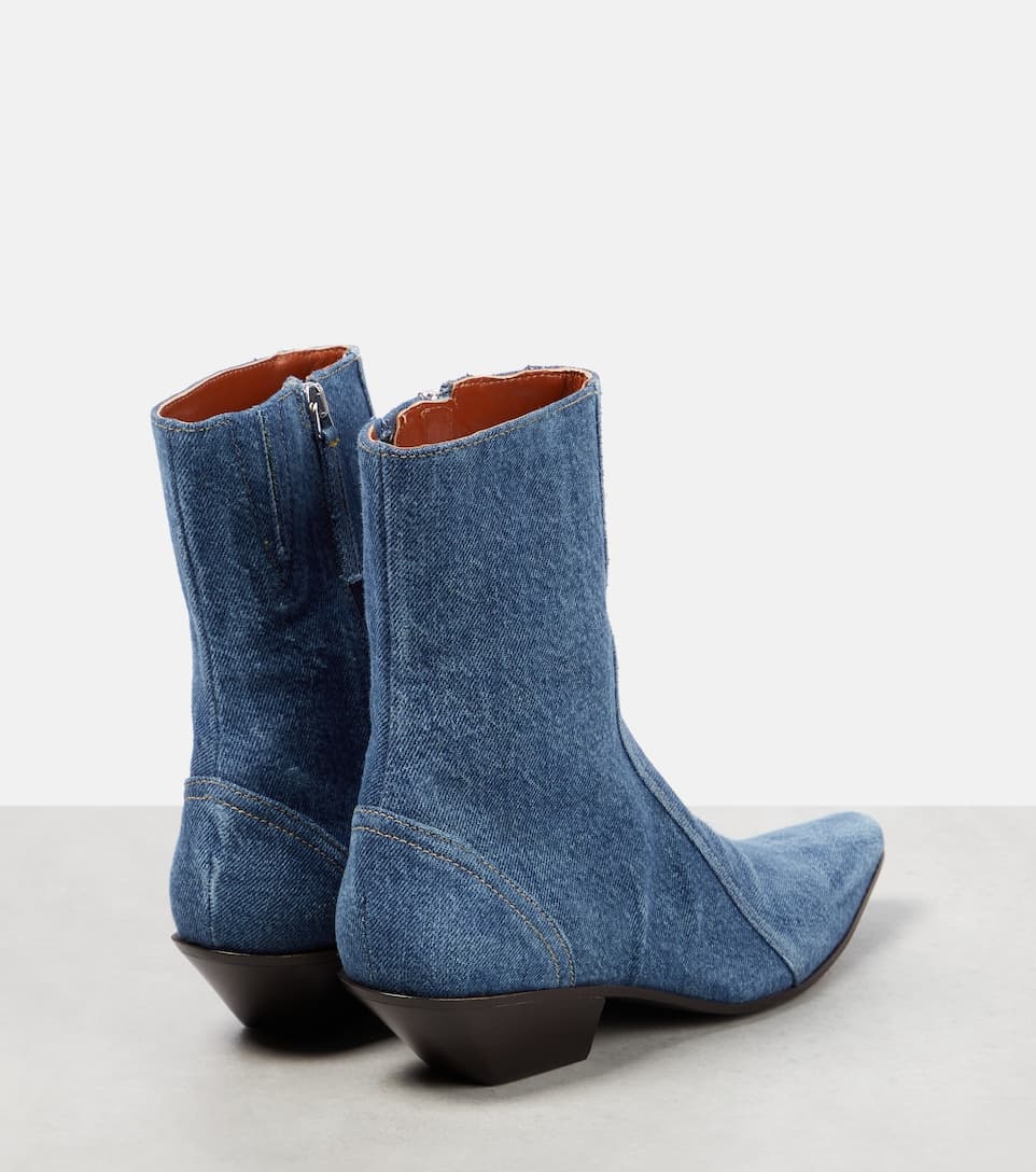 Denim ankle boots - 3