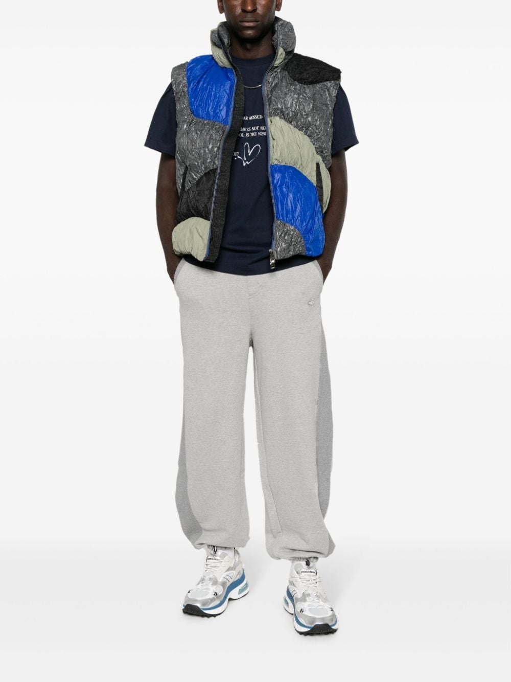 Aren colour-block down gilet - 2