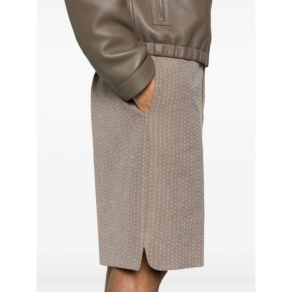 Fendi Brown Shorts - Tailored Shorts Men - 2