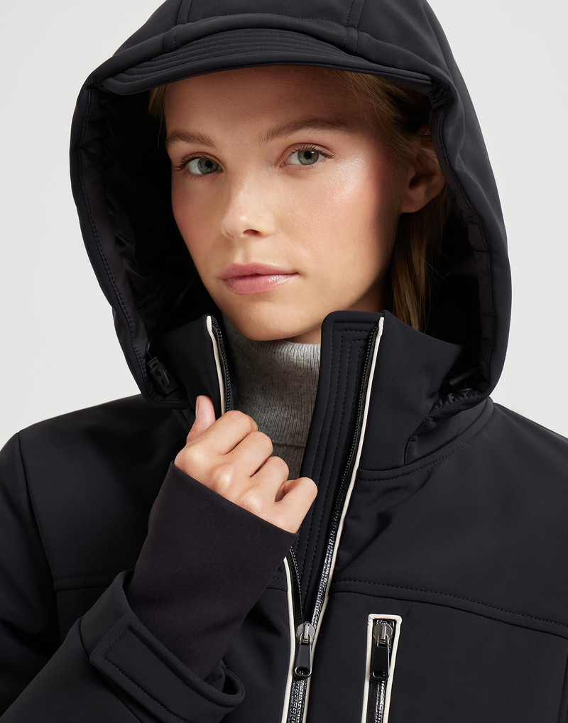 Bonded techno fabric hooded mountain jacket with Thermore® padding 3