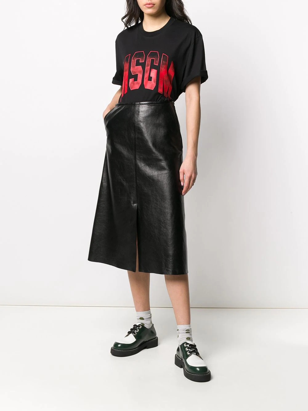 ombré-logo oversized T-shirt - 2