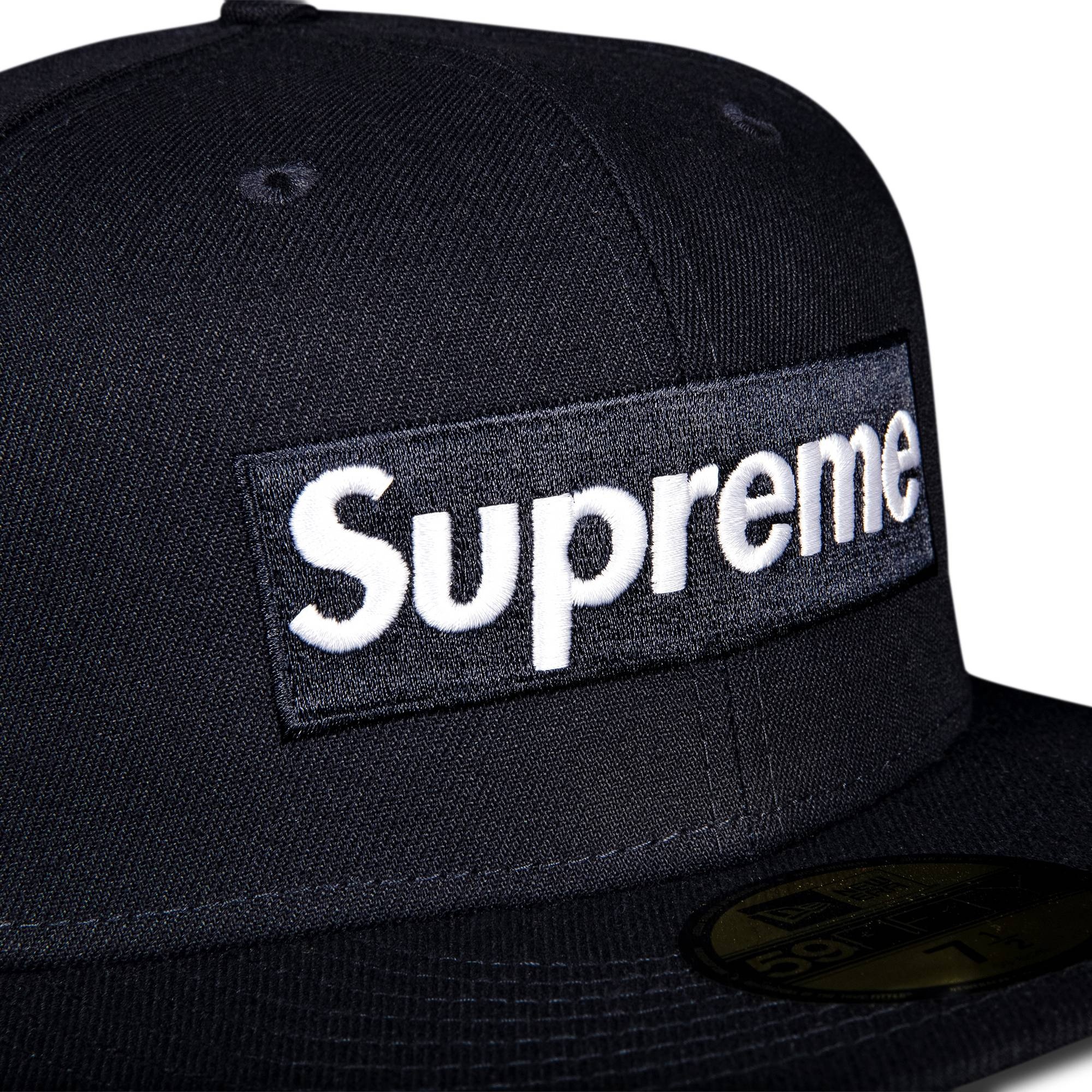 Supreme x New Era Champions Box Logo Hat 'Navy' - 3