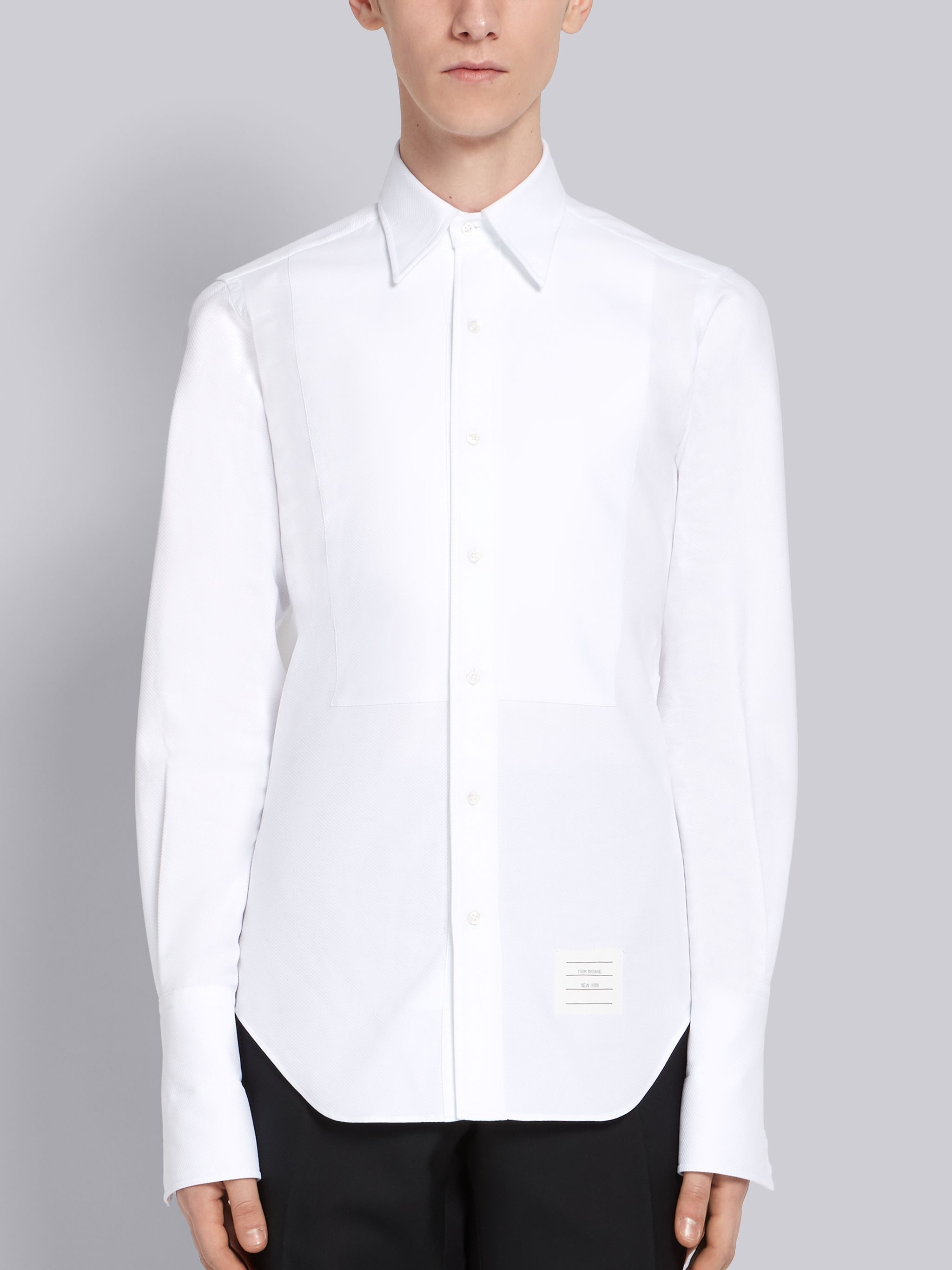 Button-Down Piqué Tux Shirt - 3