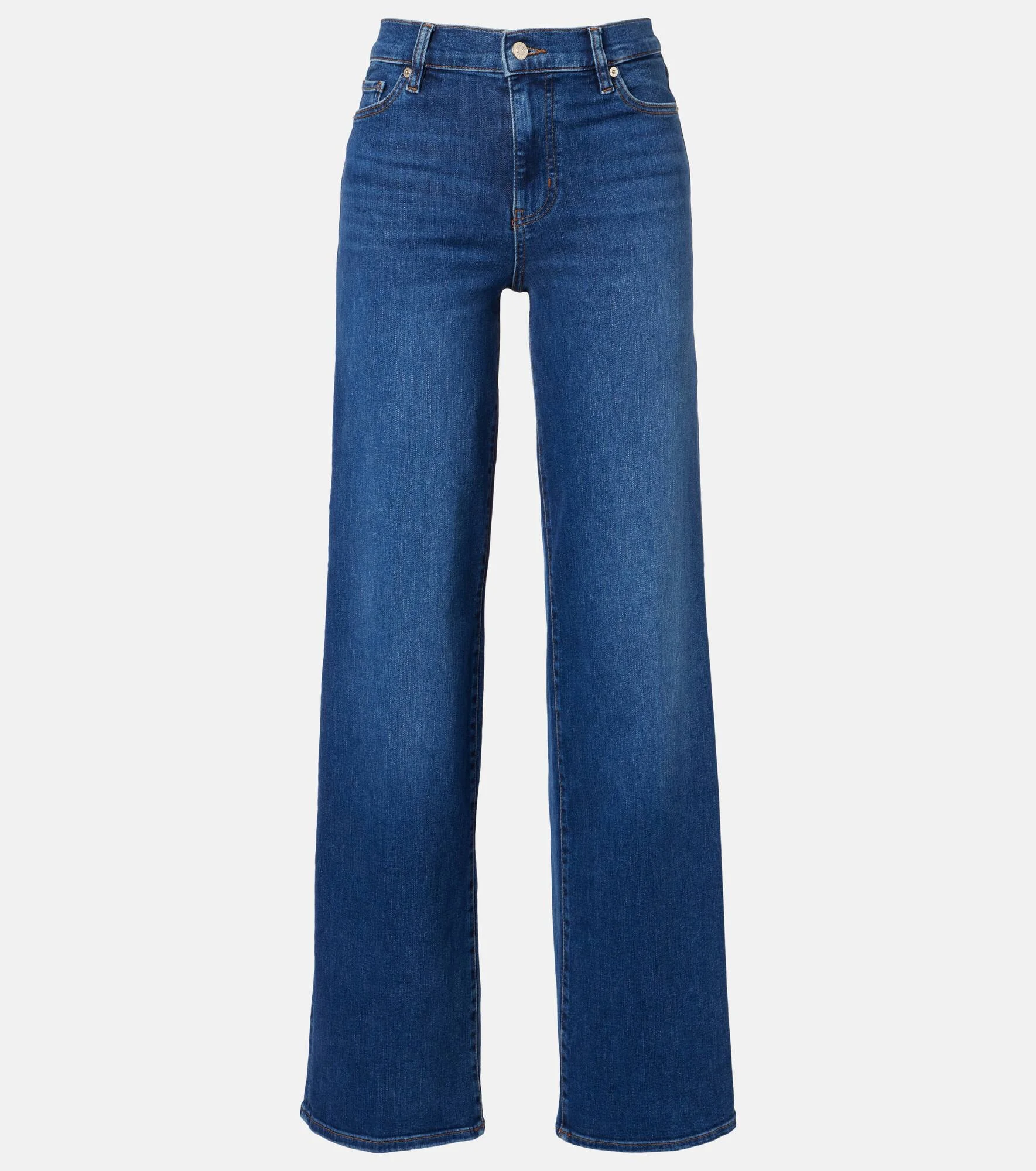 Le Slim high-rise wide-leg jeans - 1