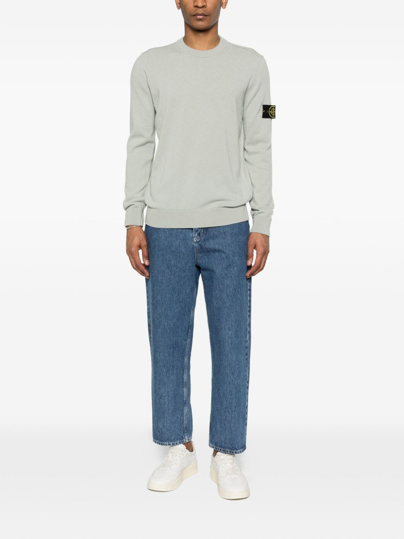 Stone Island logo-patch sweater outlook