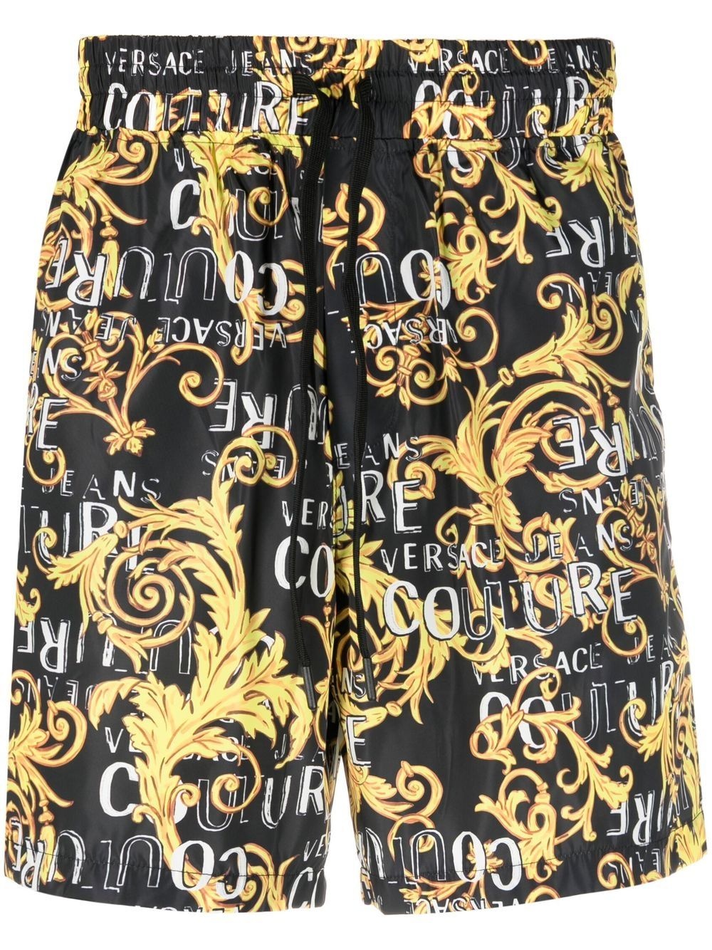 Baroque-print track shorts - 1