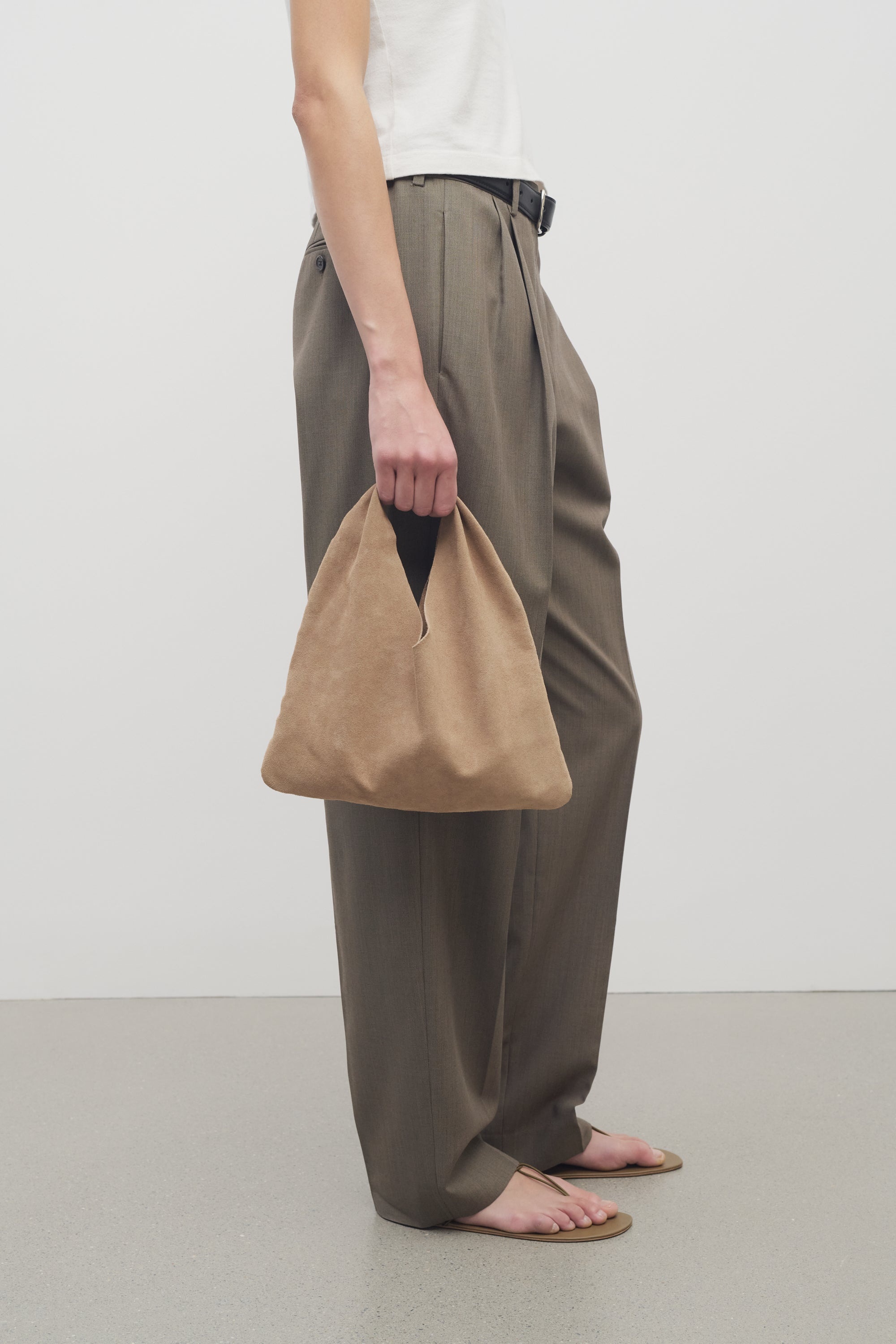 Small Bindle Bag in Suede - 4