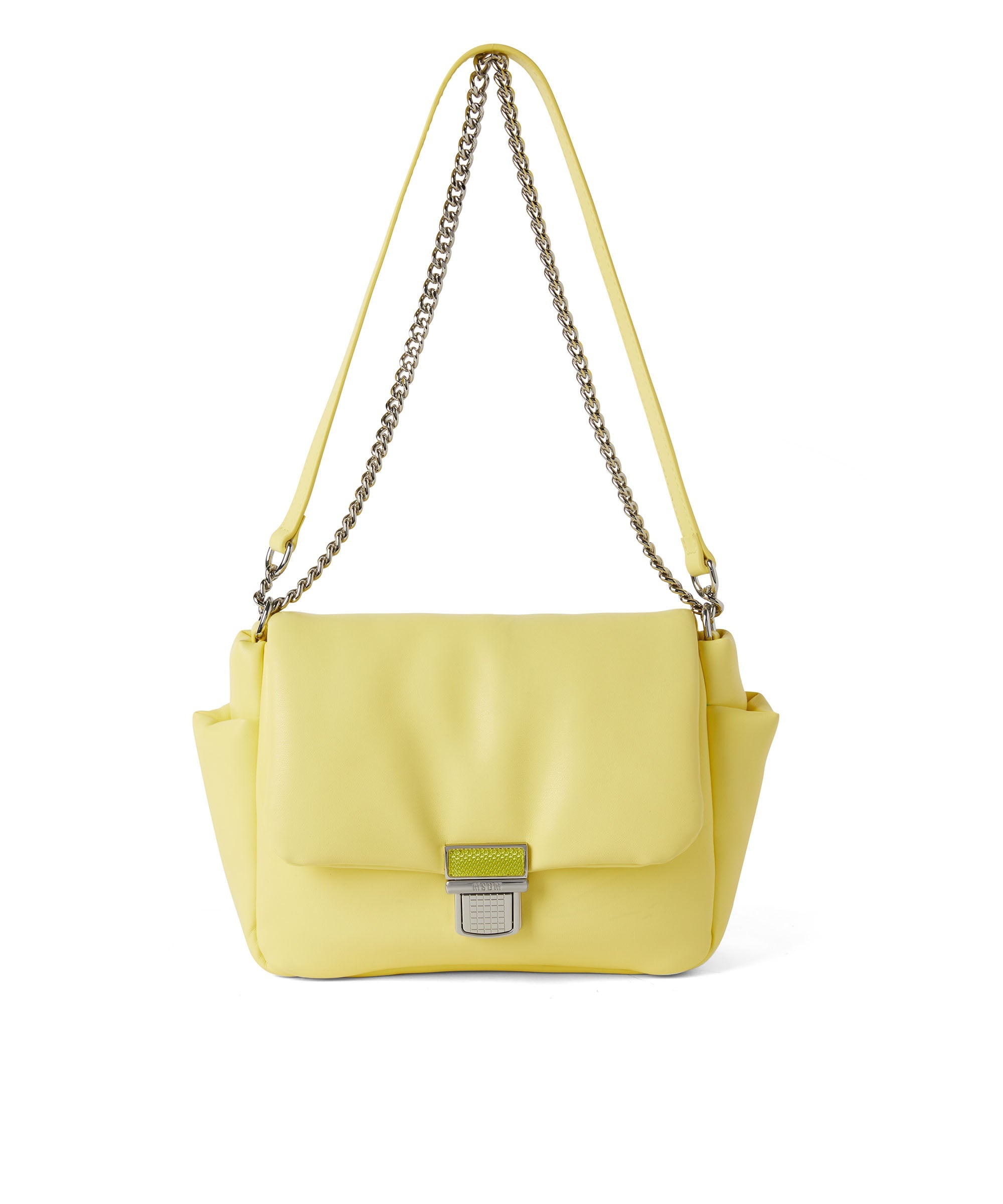 Puffer handbag with snap - 5