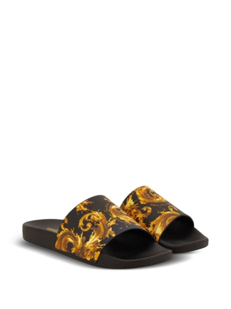VERSACE JEANS COUTURE Barocco print flip-flops outlook