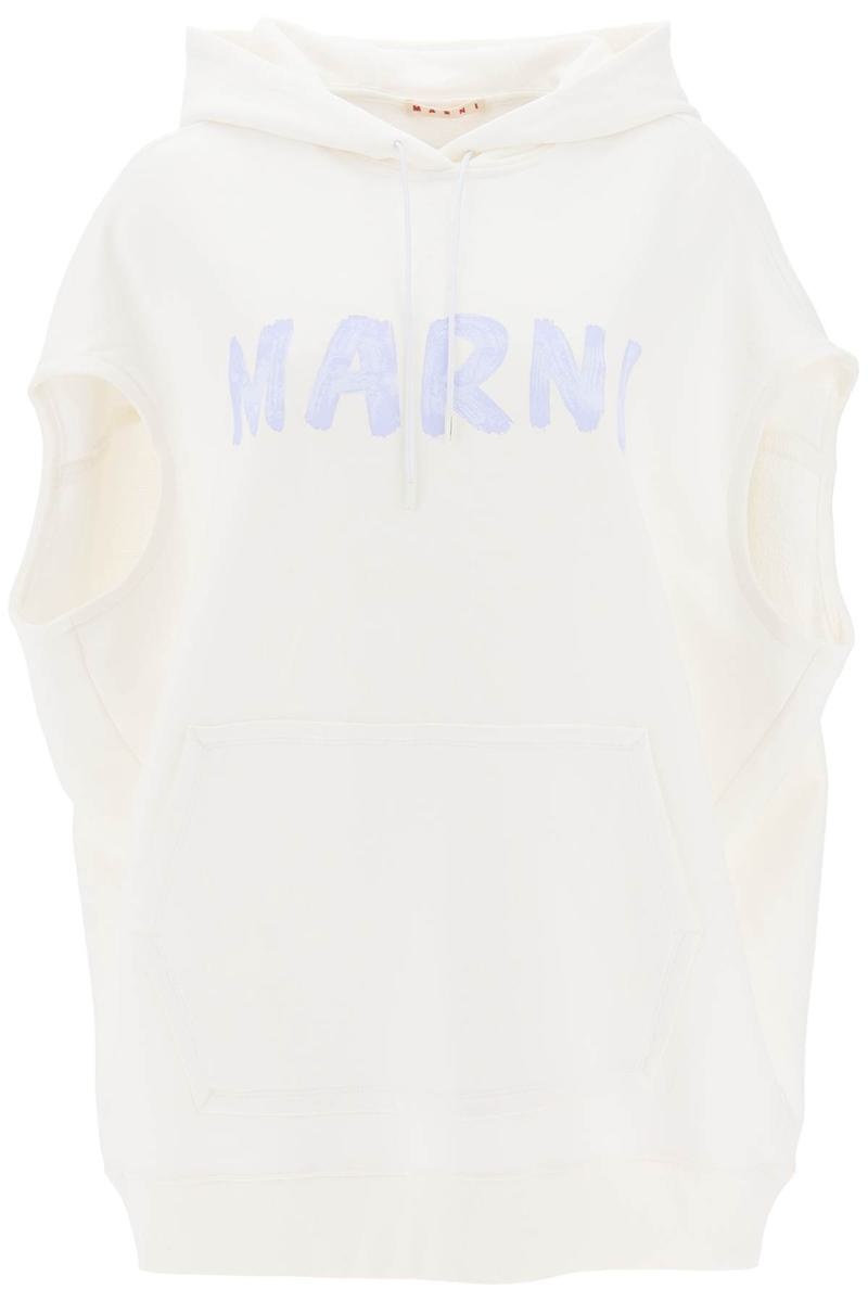 Marni Sleeveless Sweatshirt With Logo Print - 1