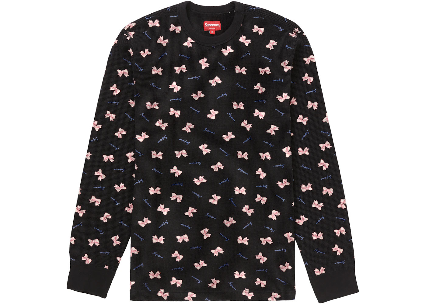Supreme Bow Waffle Thermal Black - 1