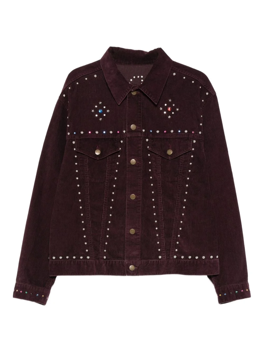embellished corduroy jacket - 1
