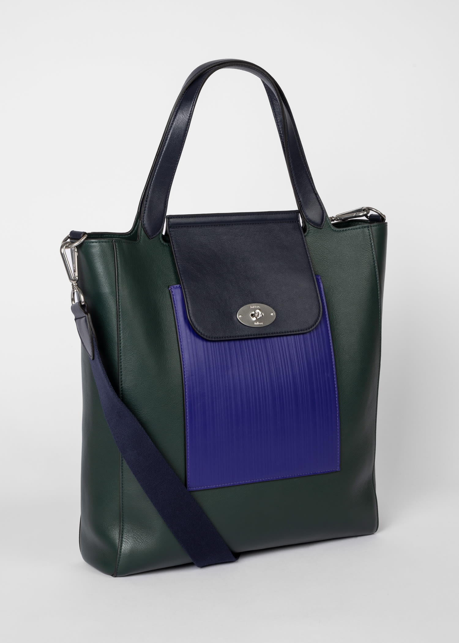 Mulberry x Paul Smith - Mulberry Green Antony Tote Bag - 4
