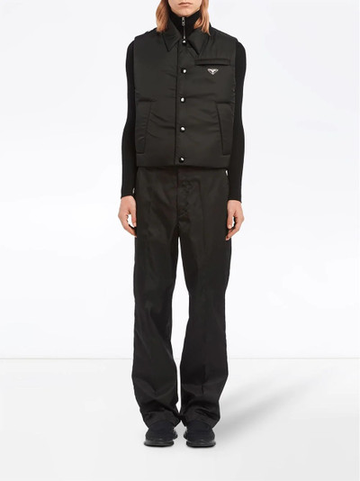 Prada padded nylon gabardine vest outlook