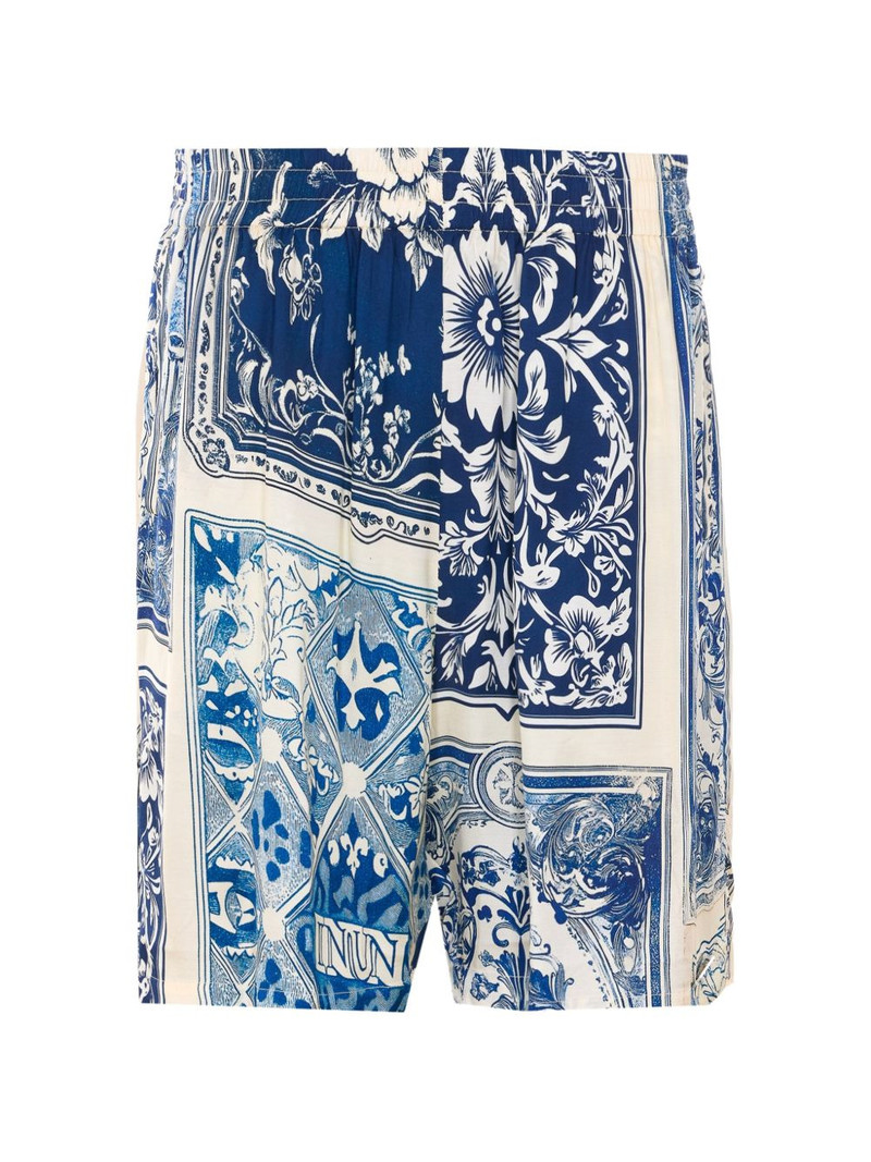 elasticated printed shorts 1