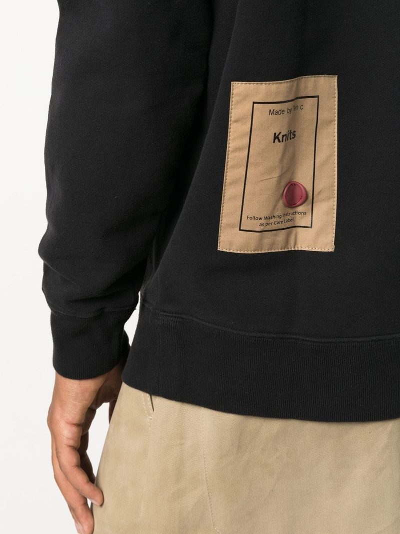 logo-patch crewneck sweatshirt 5
