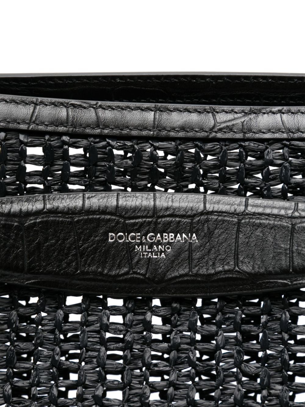 interwoven-design tote bag - 4