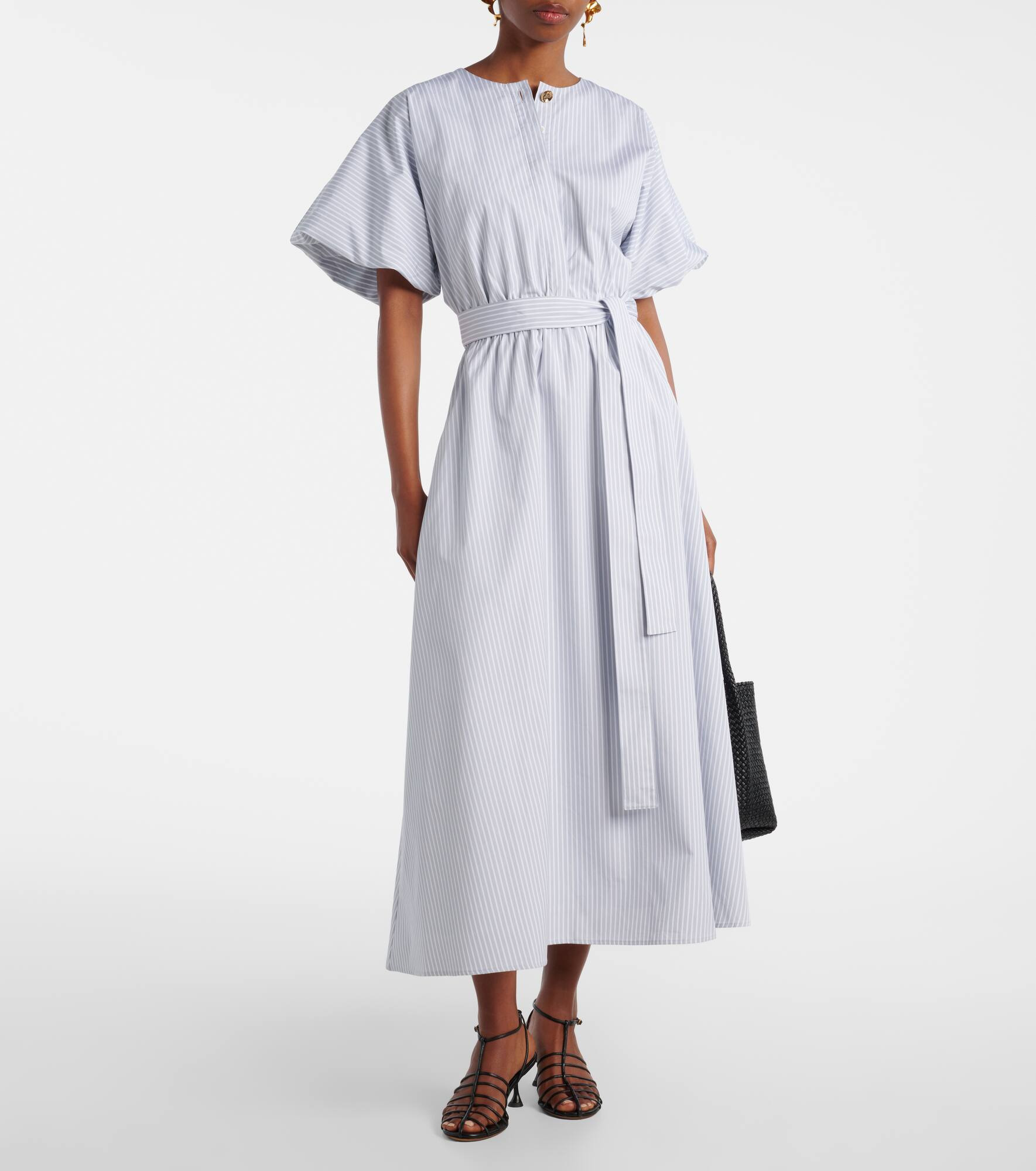 Paulina striped cotton midi dress - 2