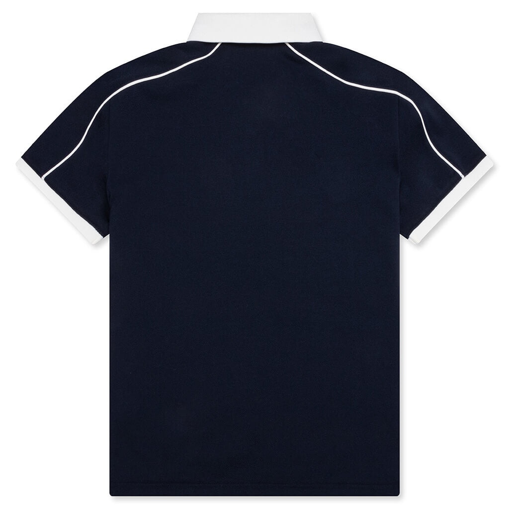 WOMEN'S ADIDAS X SPORTY & RICH POLO T-SHIRT - NIGHT NAVY - 2