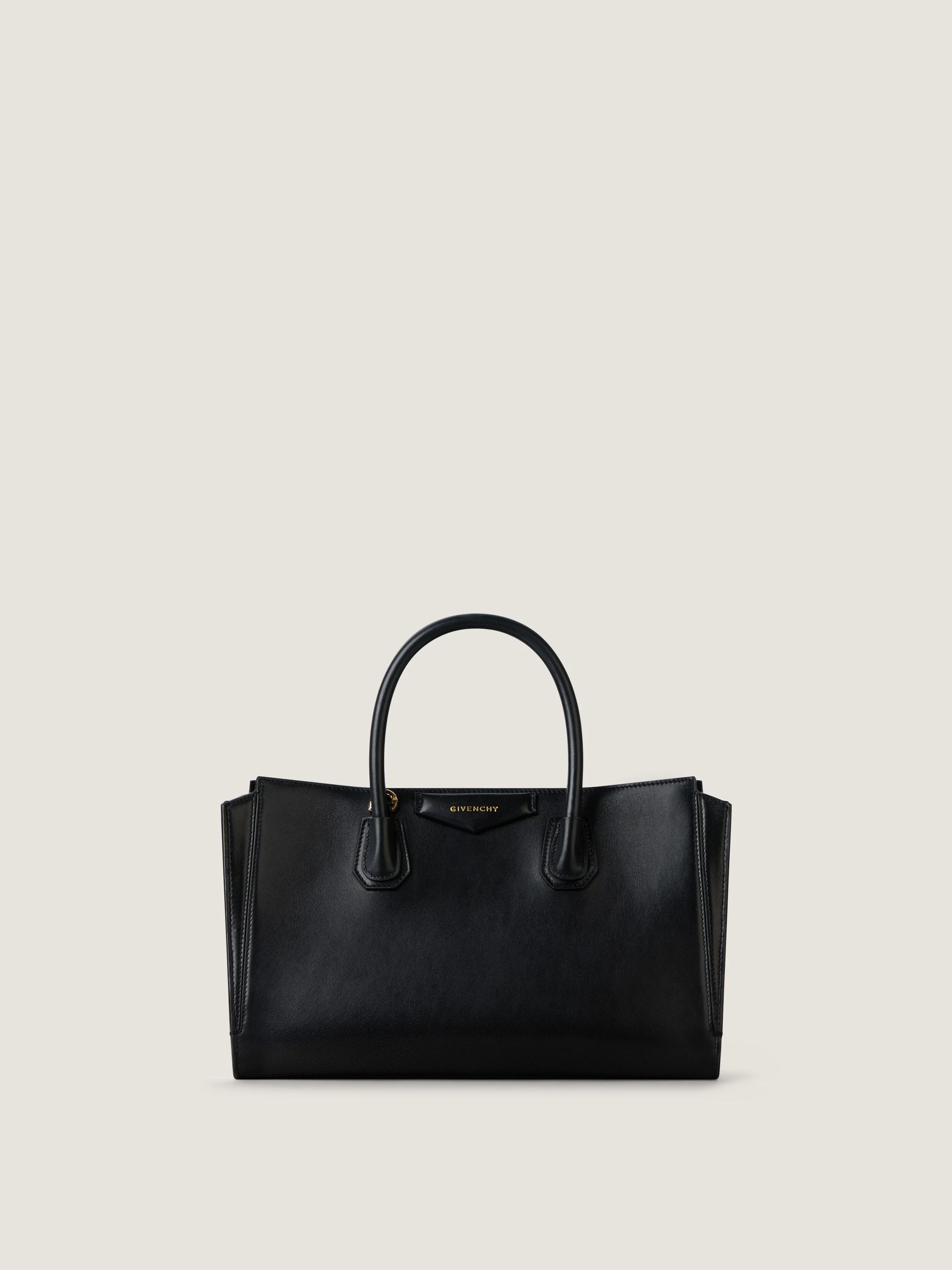 SMALL ANTIGONA CATCHALL BAG IN SHINY GRAINED LEATHER - 1